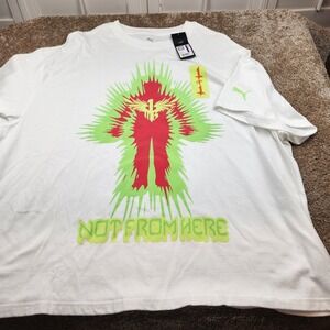 Puma LaMelo Ball Melo Gem Stone Tee White Not From Here 633783 01 Mens XXL NWT